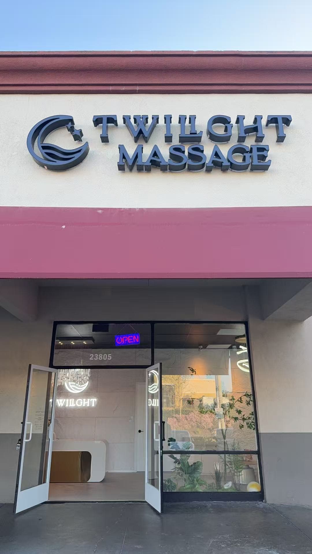 Twilight Massage Entrance